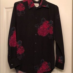 Thomas Pink Silk Blouse black and pink size S